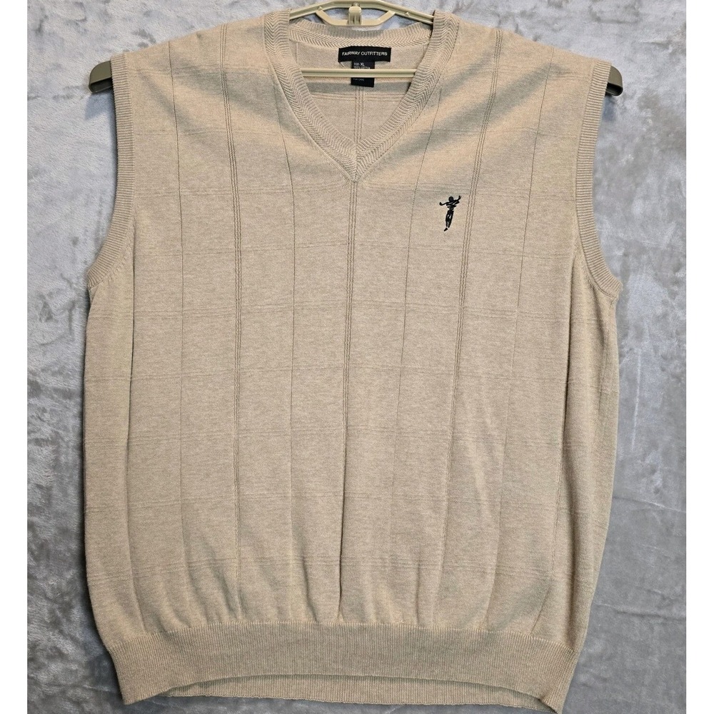 Fairway Outfitters Golf Vest Sleeveless Sweater V-Neck Knit Top Mens XL
